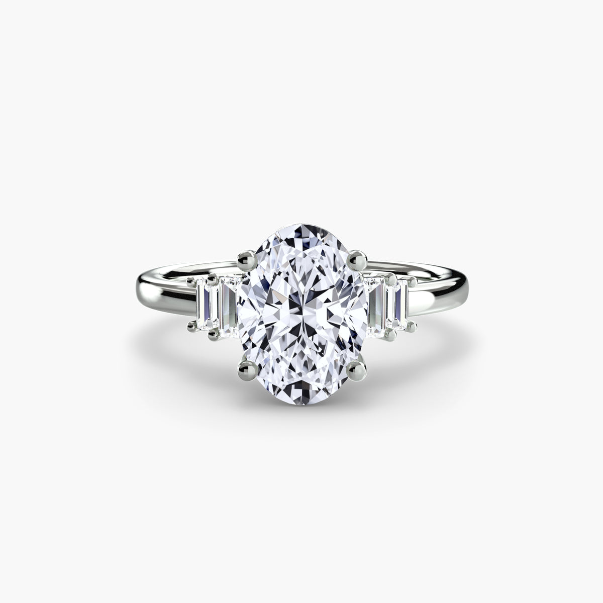 Baguette Accent Solitaire