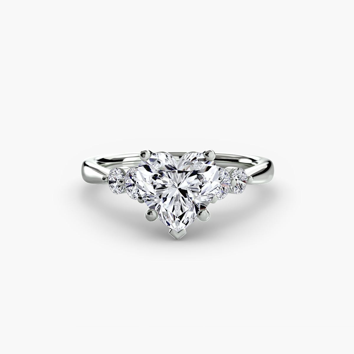 Solitaire with Shoulder Accents 2