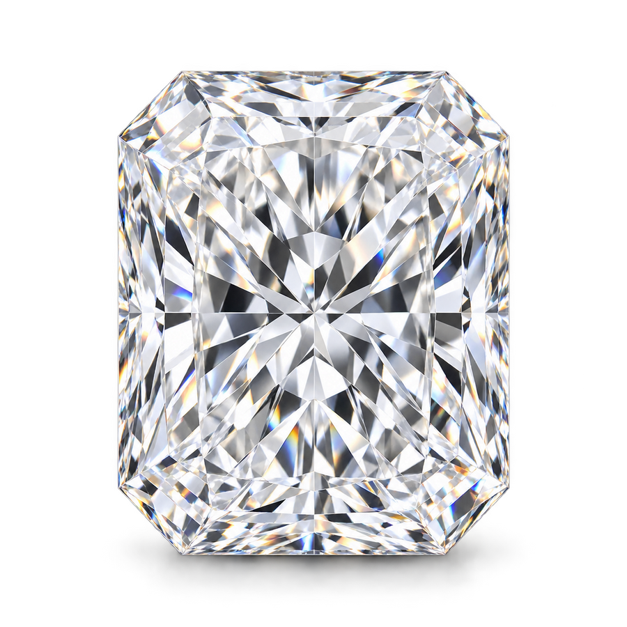 Radiant cut natural diamonds in Dubai