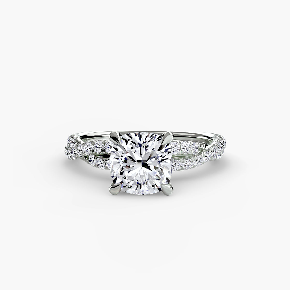 The Twisted Pavé Solitaire
