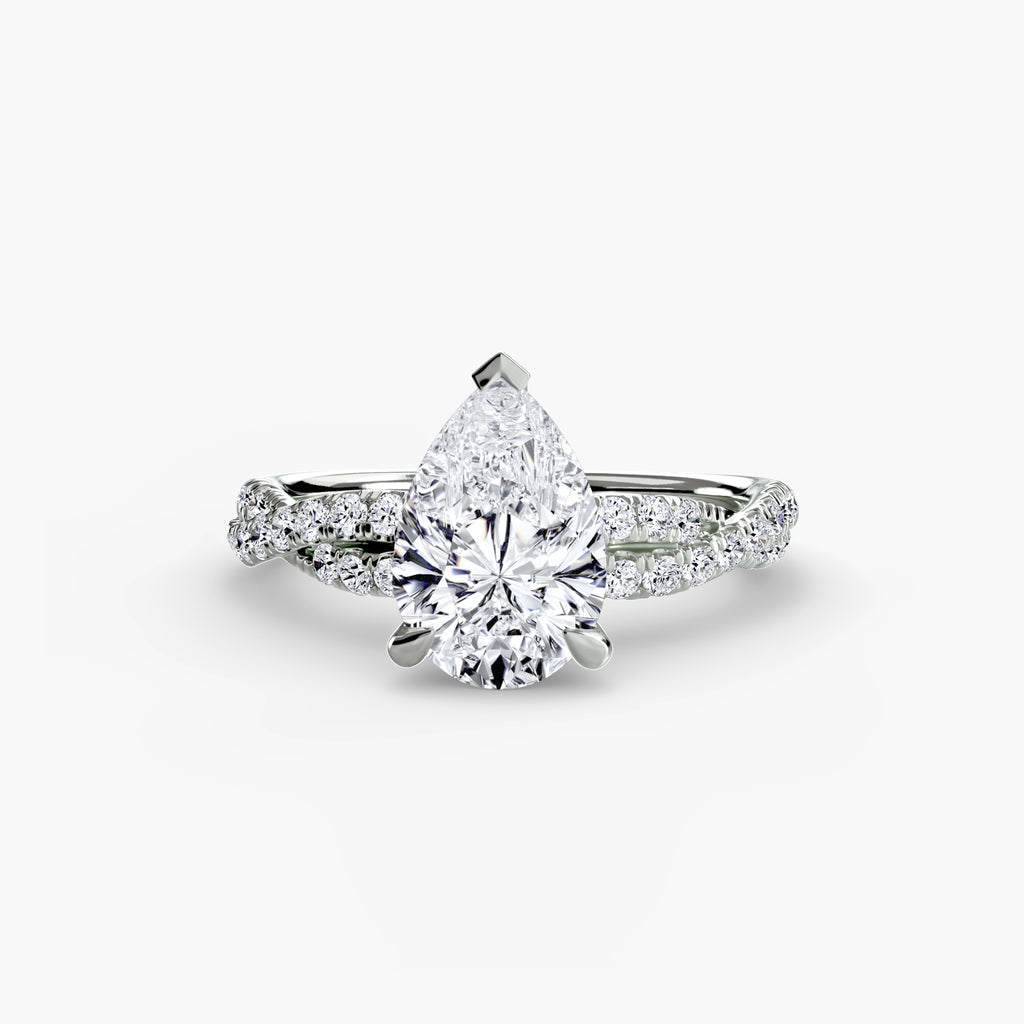 The Twisted Pavé Solitaire