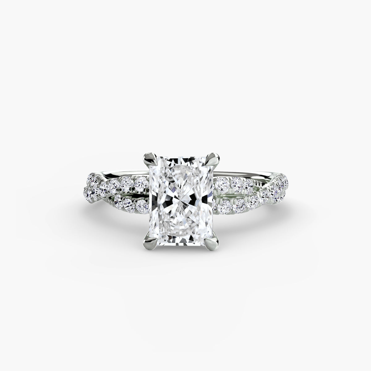 The Twisted Pavé Solitaire
