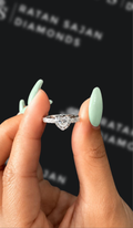 0.5 carat heart shaped natural diamond engagement ring by Ratan Sajan Diamonds Dubai